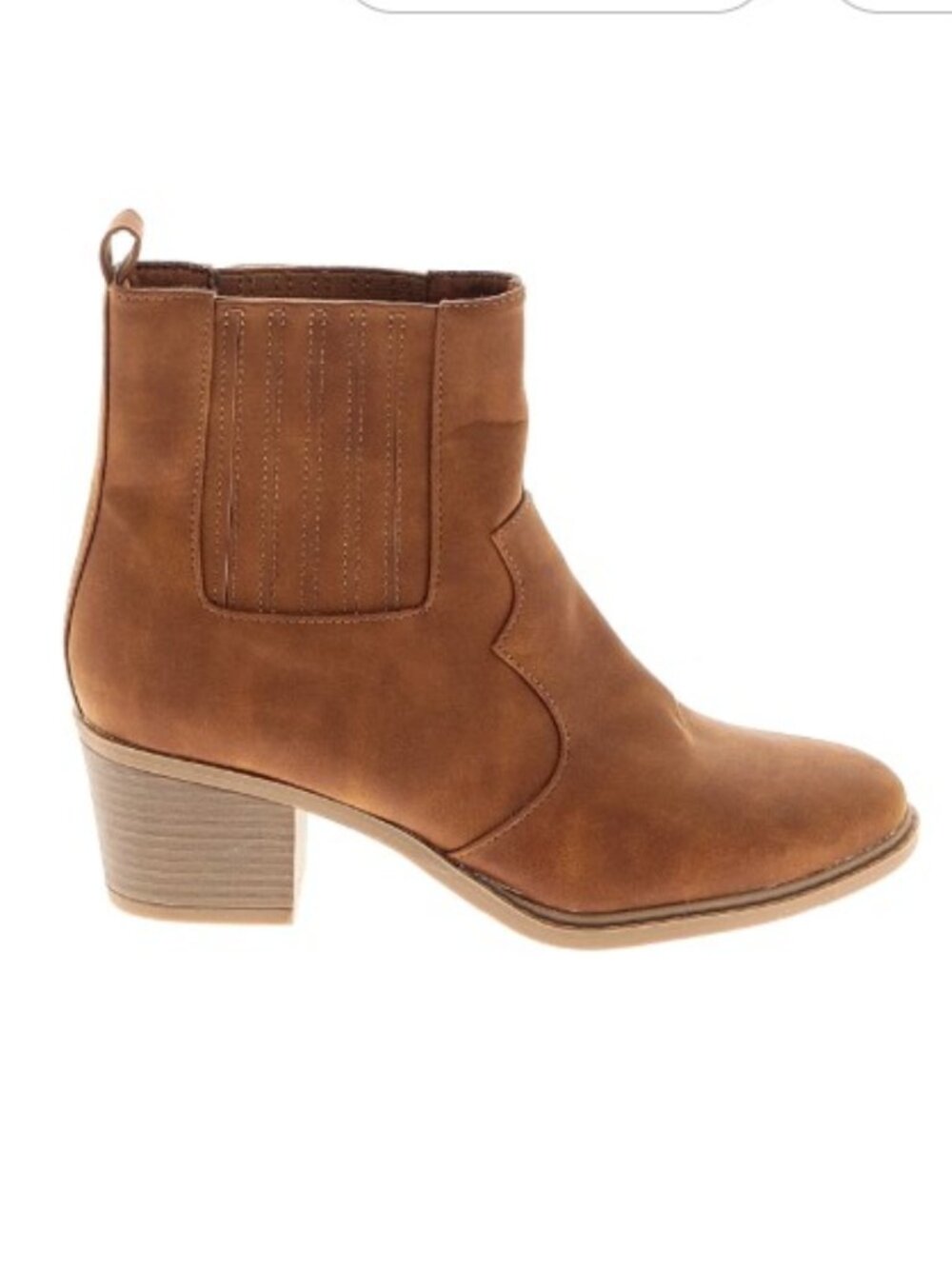 Temofon Women's Tan Ankle Boots Size 10